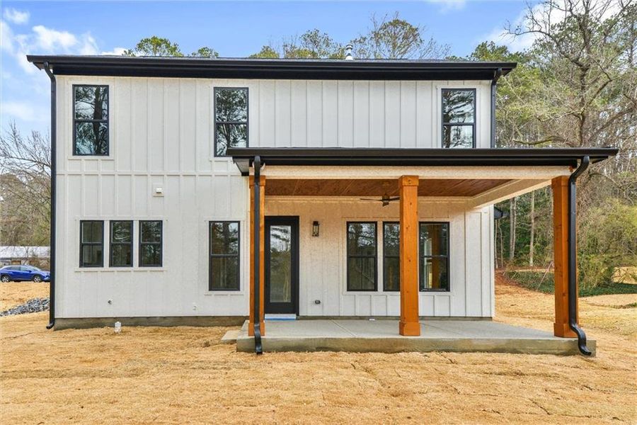 Exterior details and patio area of a home in , Atlanta (Image 4).