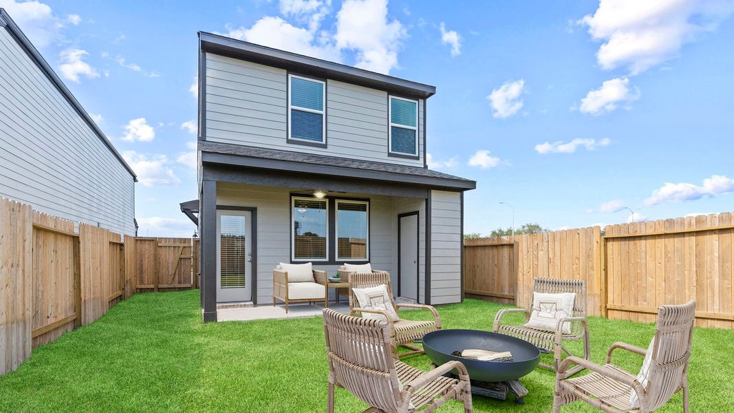 Exterior details and patio area of a home in Murphy Village, Missouri City (Image 3). Exterior details and patio area of a home in Murphy Village, Missouri City (Image 3).
