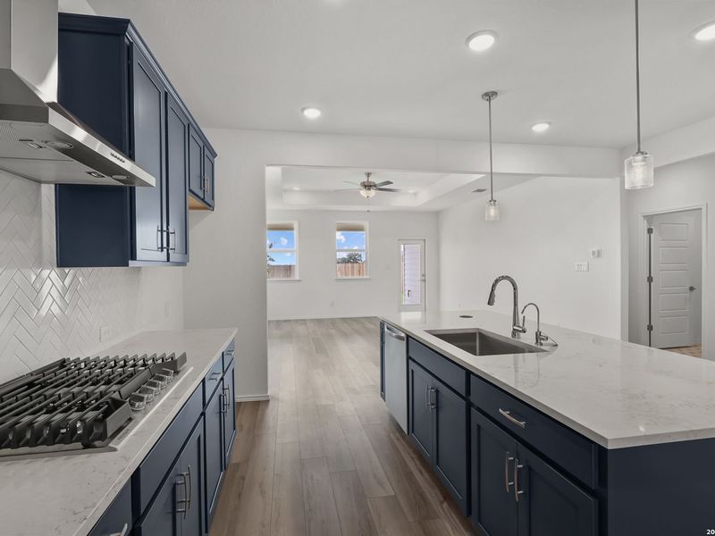 Furnished interior view inside a new home in Hickory Ridge, San Antonio (Image 11).