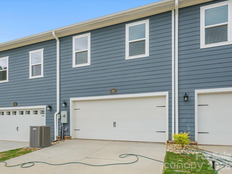 2 car garage with 2 car driveway parking.