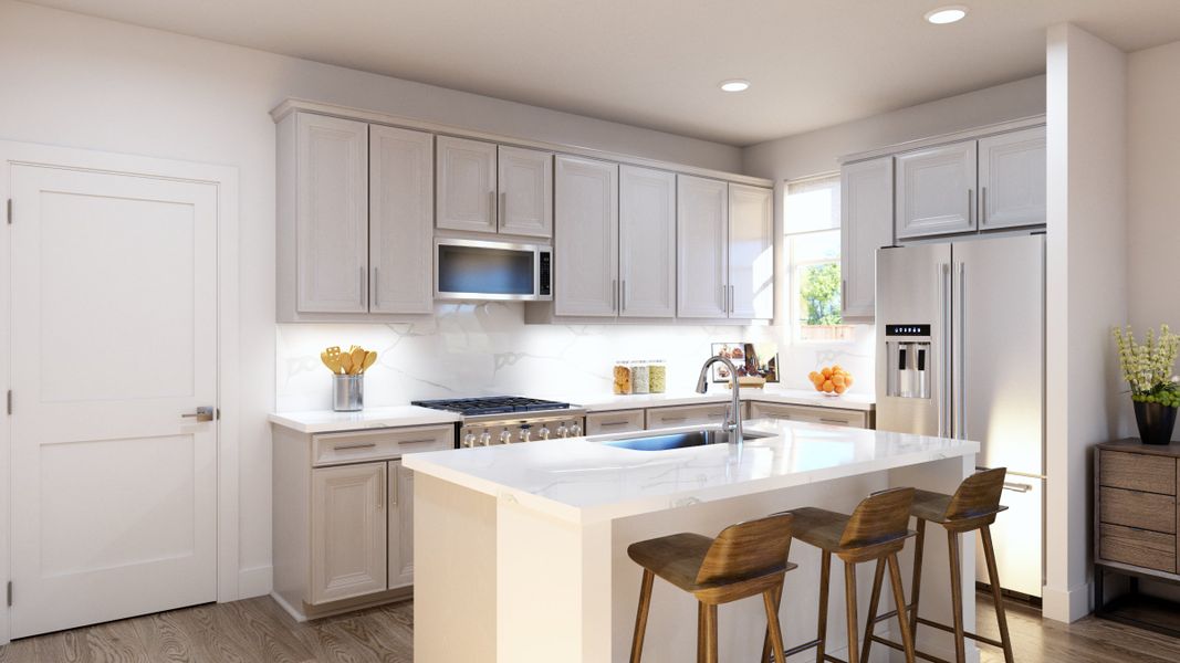 Representative furnished interior of a home built from the Congaree by Risewell Homes in Spring Valley, Longmont (Image 6).