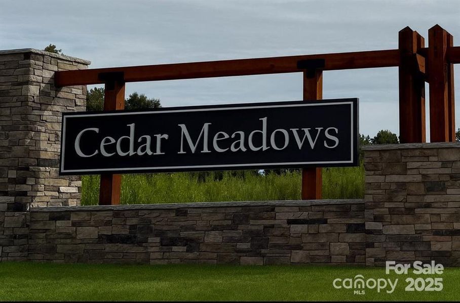 Front exterior of a new home in Cedar Meadows, Monroe, NC, highlighting curb appeal (Image 18).