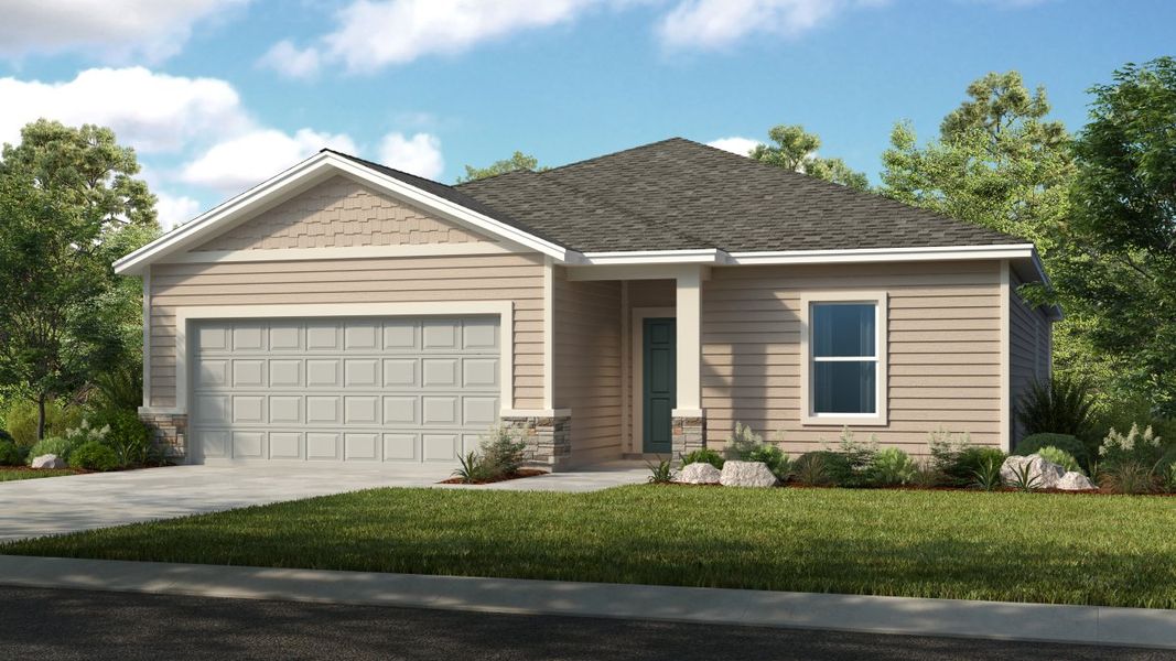 Representative exterior photo of a completed home built from the Hummingbird by Taylor Morrison in Coopers Meadow, Jacksonville, FL (Image 3).