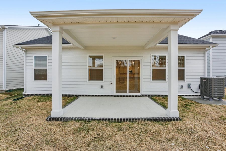 Exterior details and patio area of a home in Ascent at Arbor Ridge, La Vergne (Image 3).