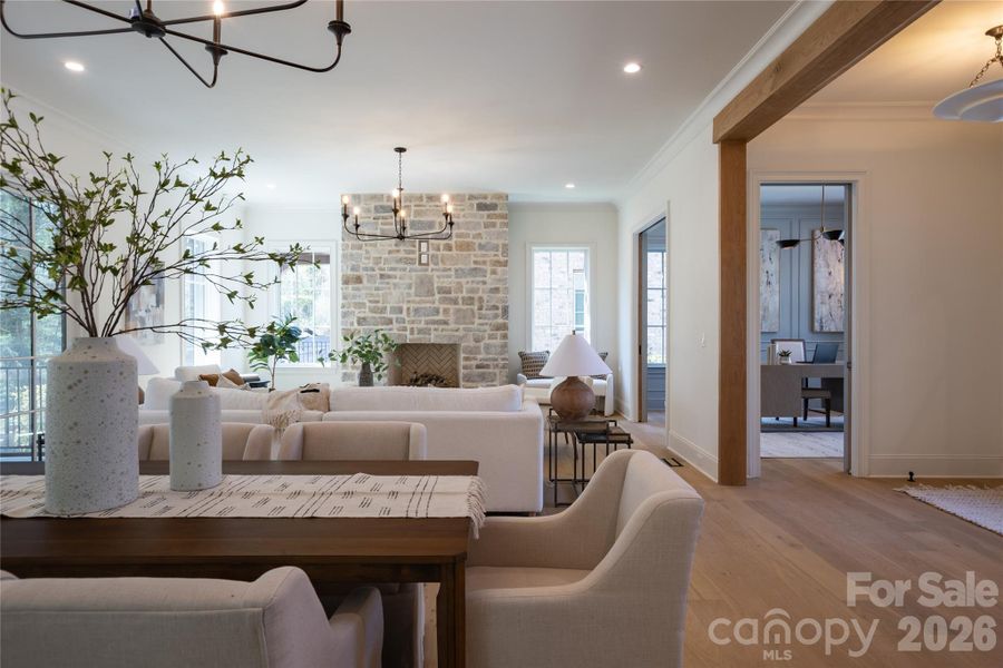 Furnished interior view inside a new home in , Charlotte (Image 31).