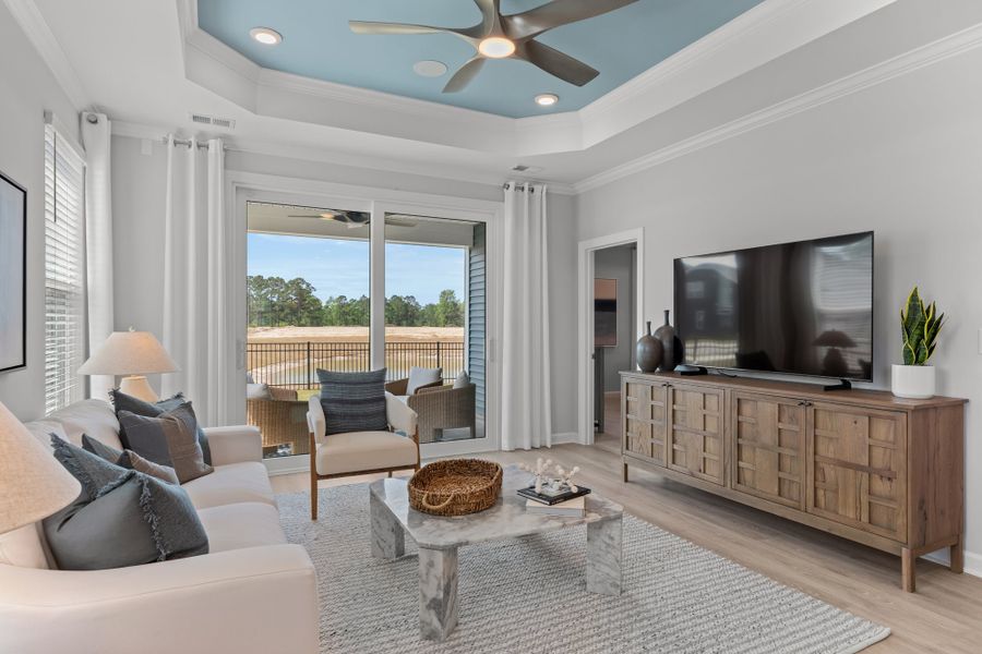 Representative furnished interior of a home built from the The Orchid by Chesapeake Homes in Terrapin, Leland (Image 30).