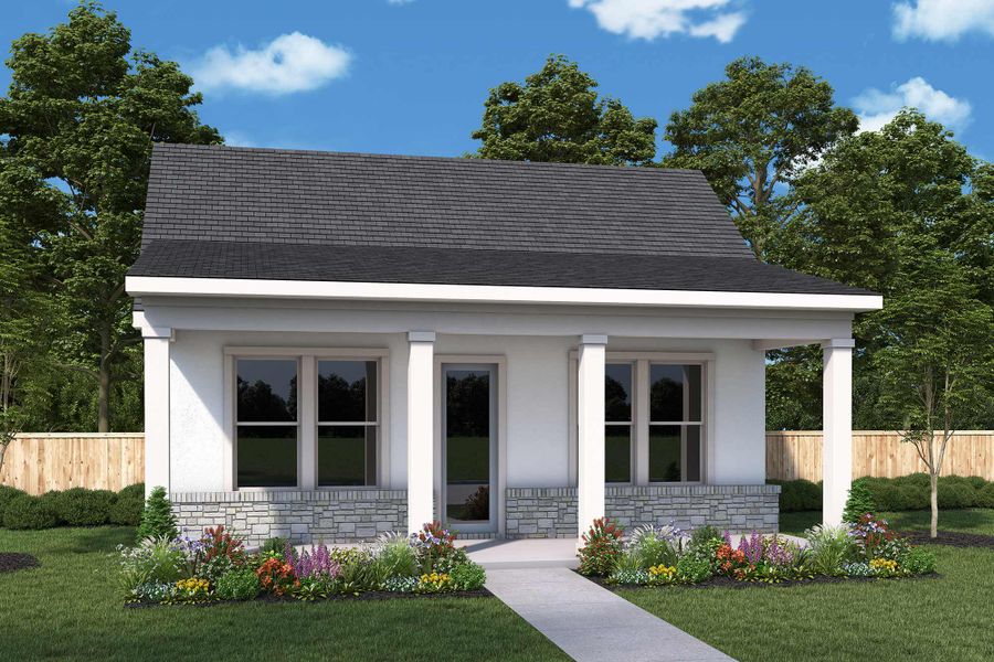 Representative exterior photo of a completed home built from the The Casita 2 by David Weekley Homes in Leander Estates, Leander, TX (Image 2). Representative exterior photo of a completed home built from the The Casita 2 by David Weekley Homes in Leander Estates, Leander, TX (Image 2).