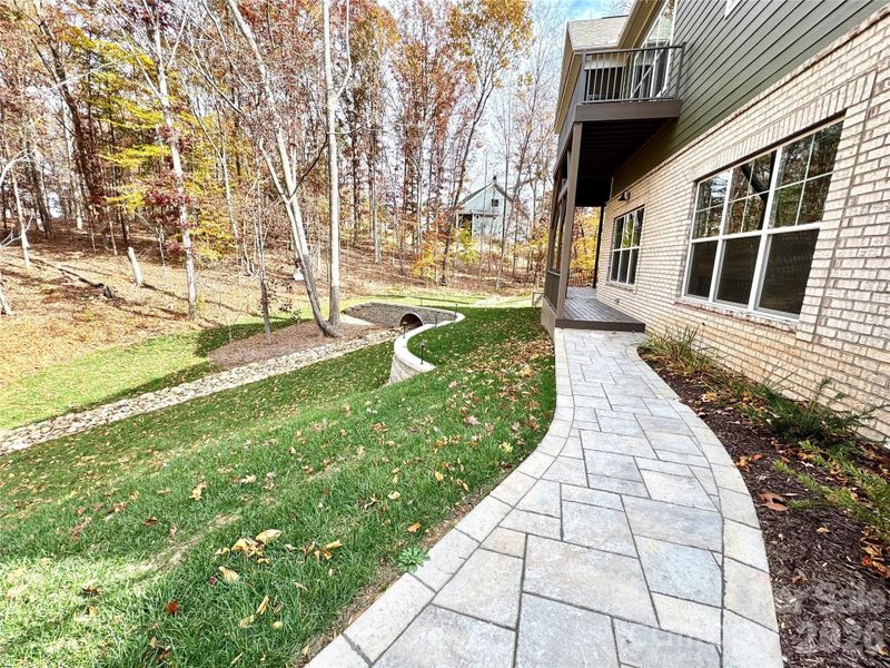 Exterior details and patio area of a home in Irish Creek, Landis (Image 26).
