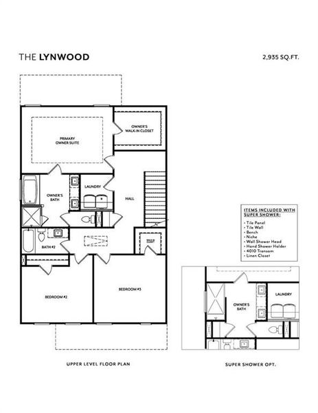2D floor plan layout of this home in , Buford, GA (Image 3).
