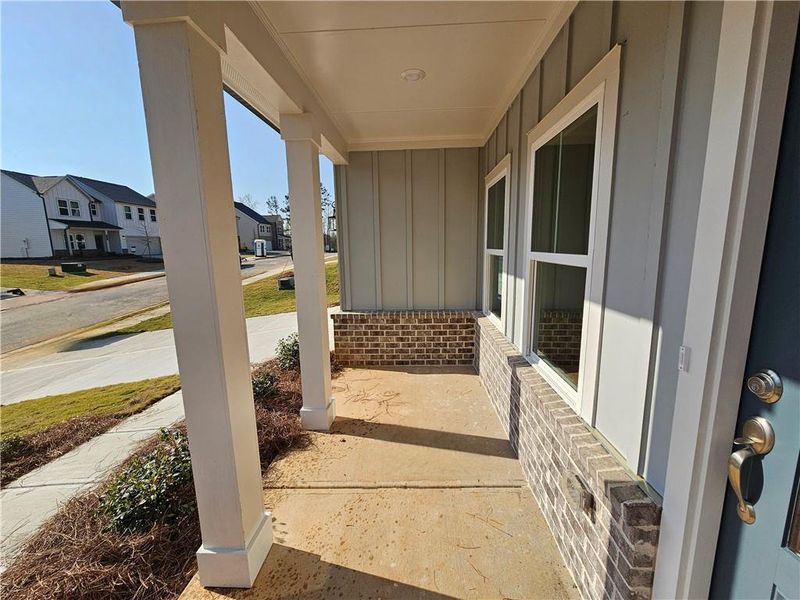 Exterior details and patio area of a home in The Estates at Casteel, Bethlehem (Image 12).