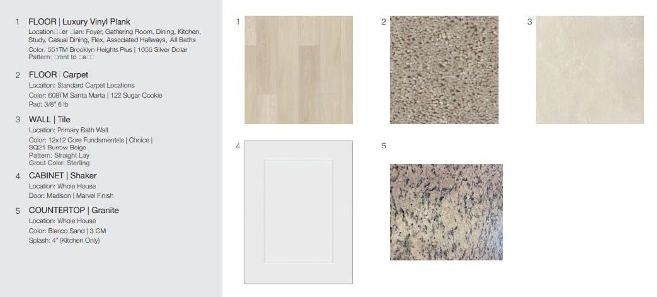 17426 Lush Laurel Lane design selections! This home is currently under construction and selections are subject to change