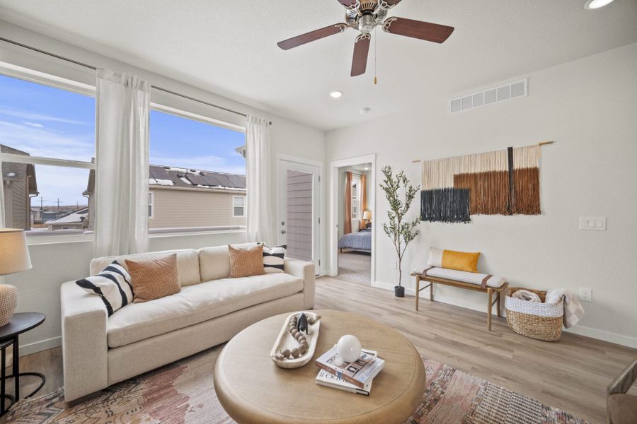 Representative furnished interior of a home built from the Carnation by View Homes in Ridge at Lorson Ranch, Colorado Springs (Image 4).