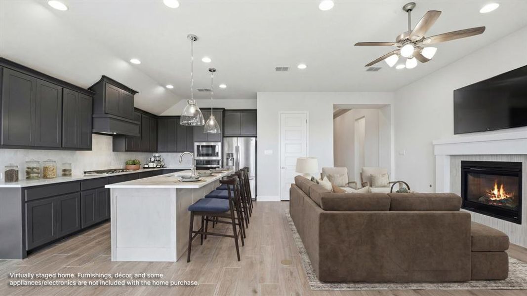 Furnished interior view inside a new home in Ventana, Fort Worth (Image 10). Furnished interior view inside a new home in Ventana, Fort Worth (Image 10).