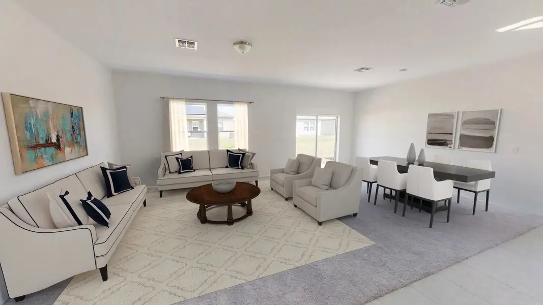 Representative furnished interior of a home built from the Polaris by Starlight Homes in Hawks Run, Kissimmee (Image 6).