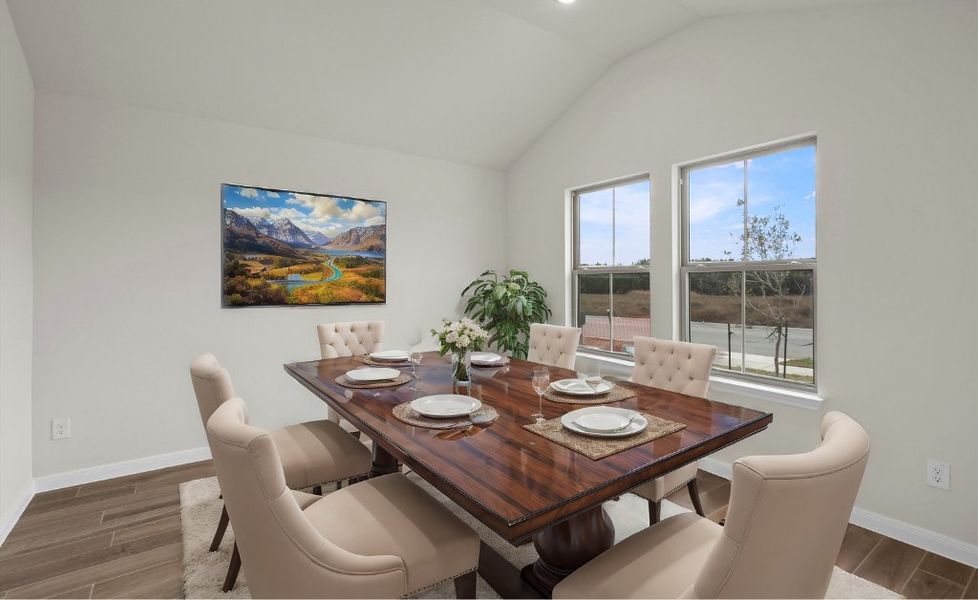 Representative furnished interior of a home built from the Oliver 2015 S by Saratoga Homes in Butler Farms, Liberty Hill (Image 3).