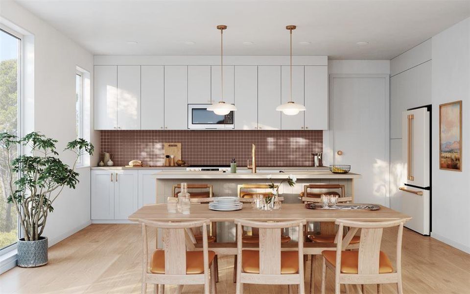 Furnished interior view inside a new home in , Austin (Image 4). Furnished interior view inside a new home in , Austin (Image 4).