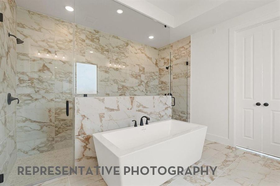 Furnished interior view inside a new home in The Parks at Wilson Creek, Celina (Image 6).