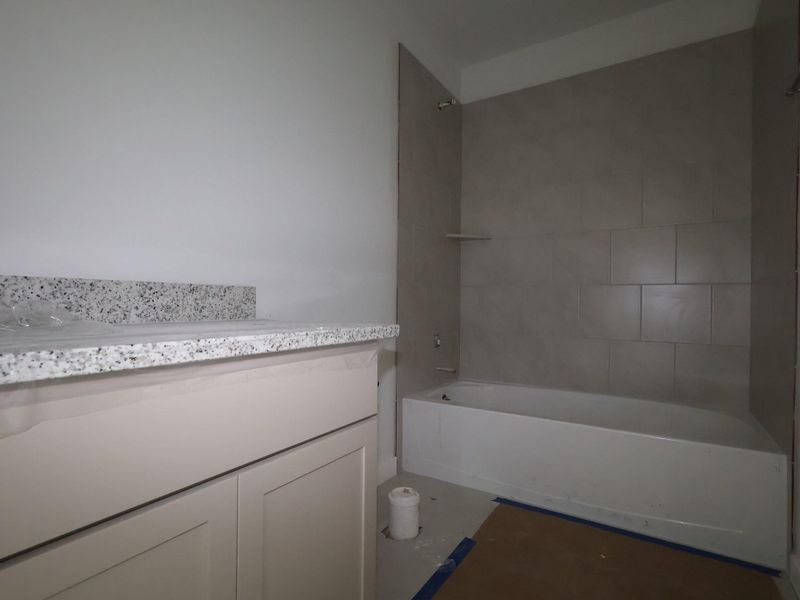 In-progress construction of a new home in Barksdale, Leander, TX (Image 19).