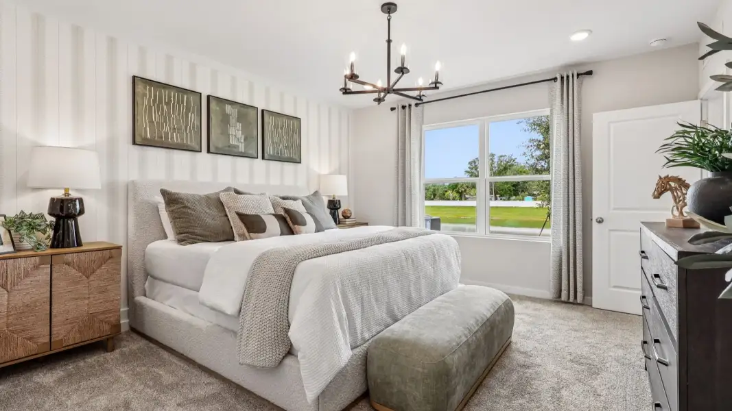 Flagler Floor Plan Primary Suite with en suite bath by DRB Homes in Willowbrook North New Homes in Winter Haven Florida