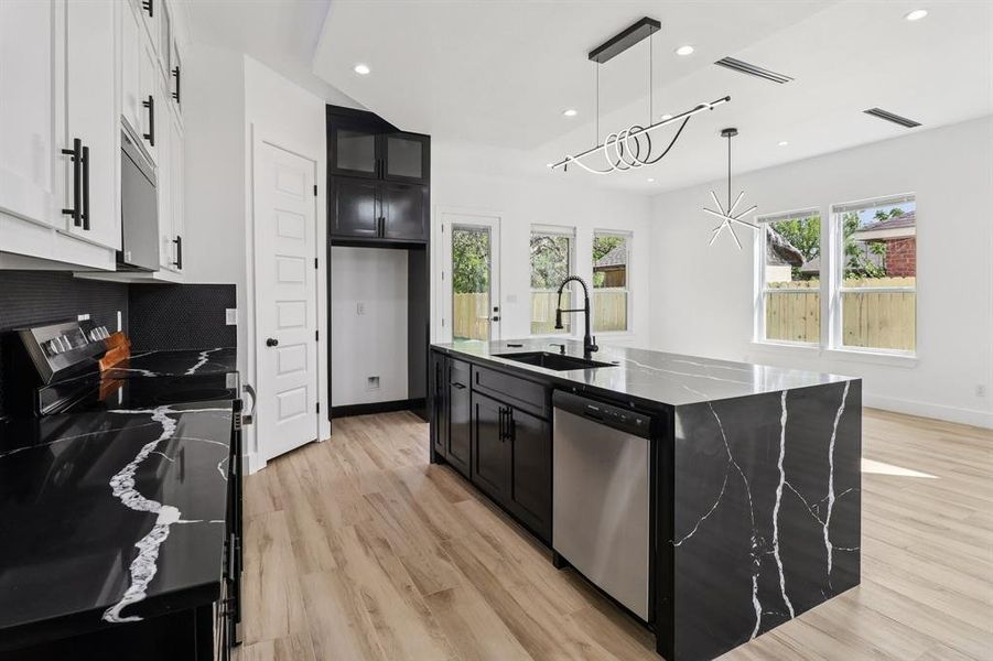 Furnished interior view inside a new home in , Dallas (Image 7).