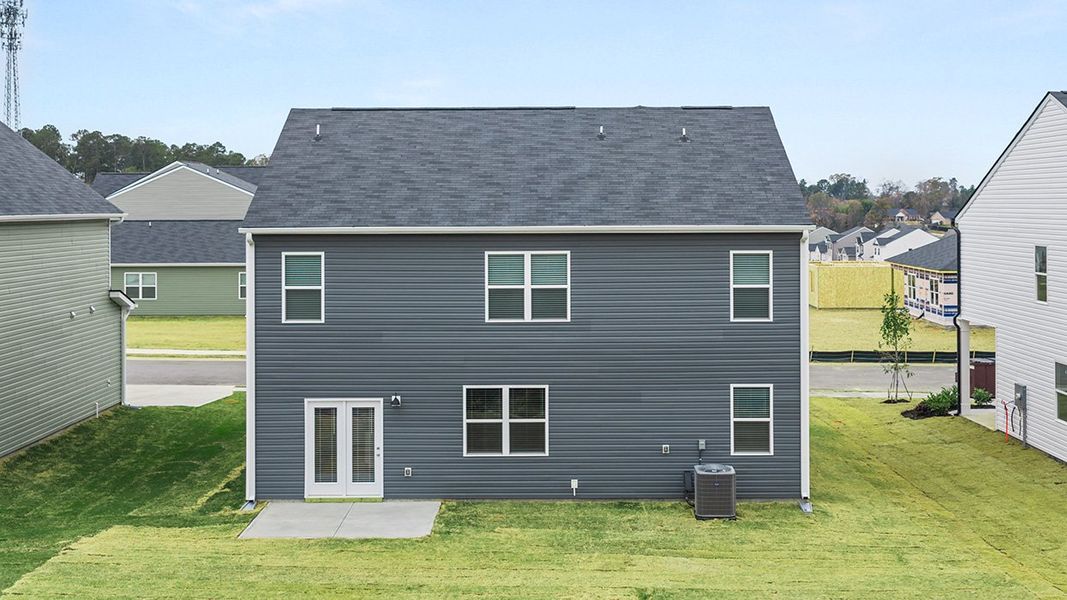 Exterior details and patio area of a home in Captain's Corner, Grovetown (Image 2).