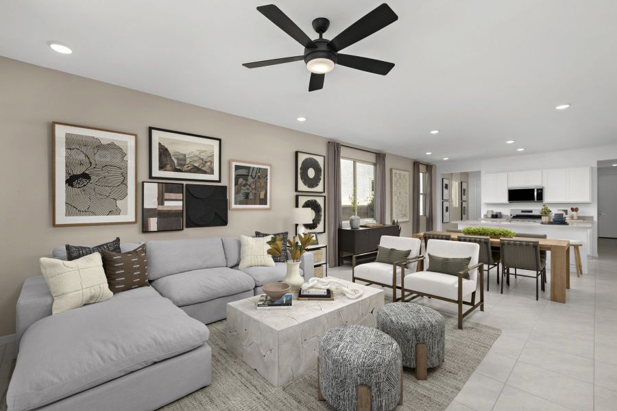 Representative furnished interior of a home built from the Cedar by Mattamy Homes in Baker Farms, Phoenix (Image 11).