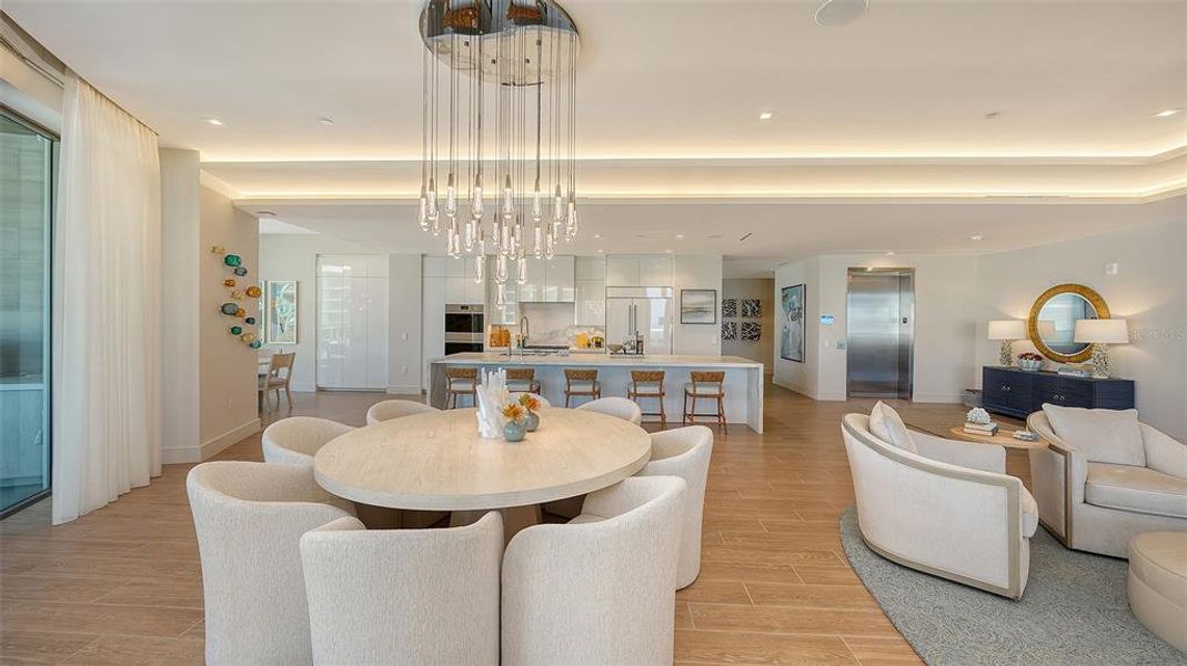 Furnished interior view inside a new home in , Longboat Key (Image 10). Furnished interior view inside a new home in , Longboat Key (Image 10).