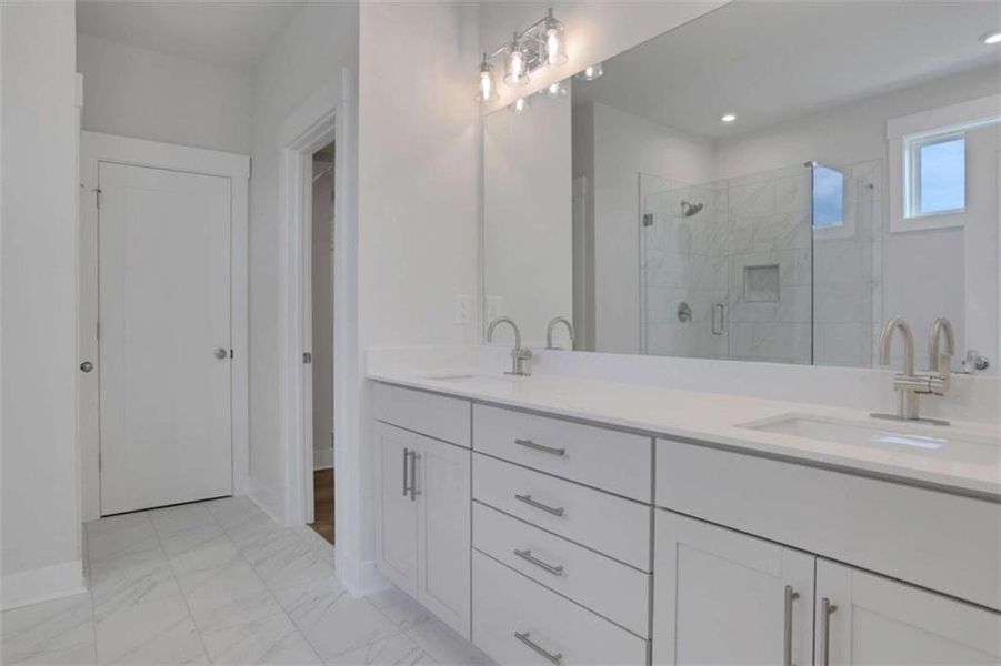 Furnished interior view inside a new home in The Paddocks at Doc Hughes, Buford (Image 10).