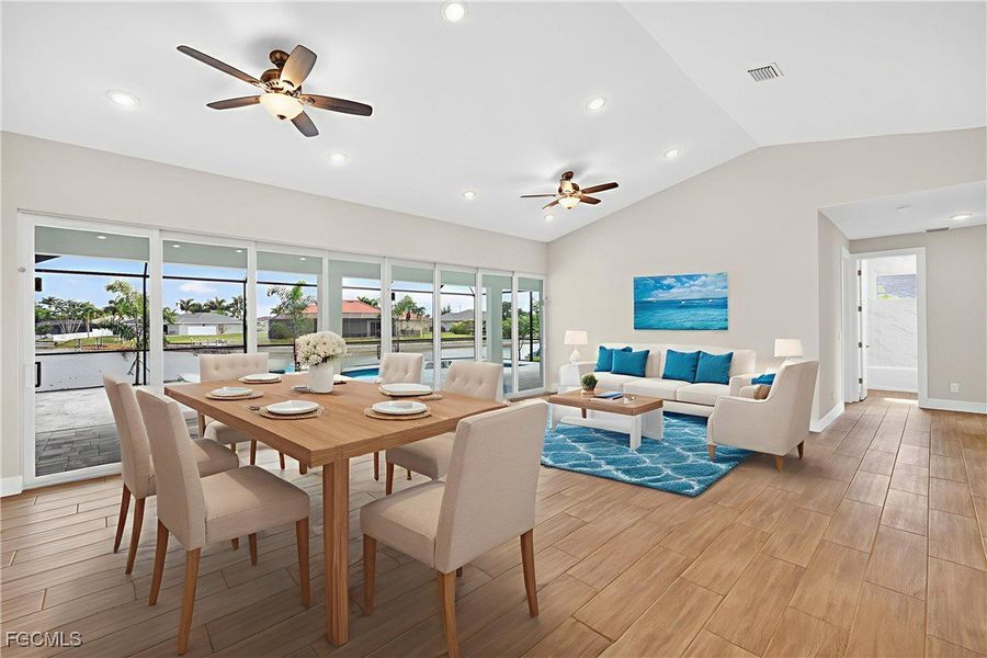 Furnished interior view inside a new home in Cape Coral, Cape Coral (Image 6). Furnished interior view inside a new home in Cape Coral, Cape Coral (Image 6).