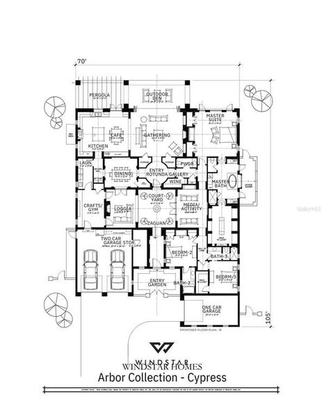 2D floor plan layout of this home in , Lutz, FL (Image 3).