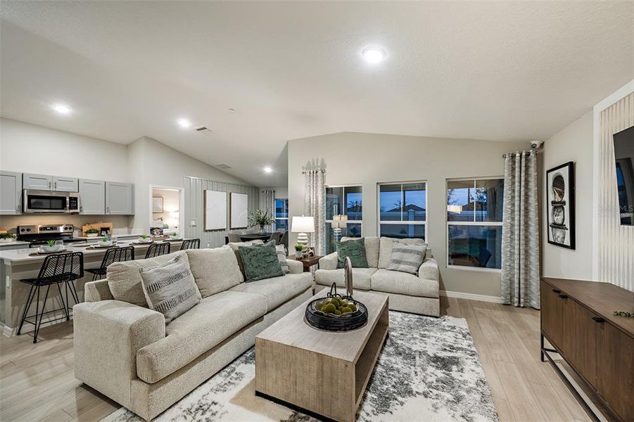 Furnished interior view inside a new home in Pasadena Ridge, Zephyrhills (Image 9).