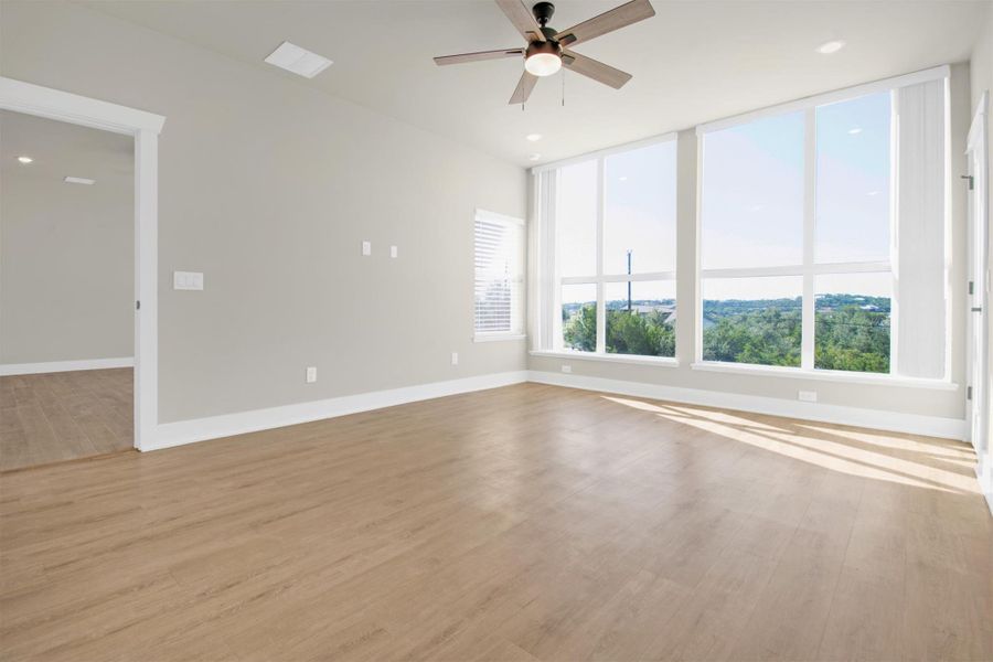 views from the primary bedroom