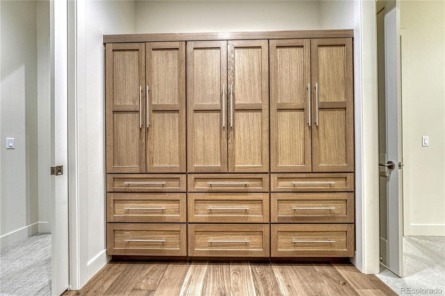 Primary closet Primary closet