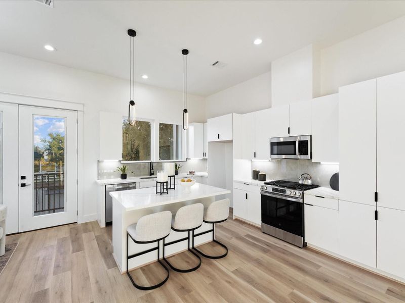 Furnished interior view inside a new home in , Houston (Image 8). Furnished interior view inside a new home in , Houston (Image 8).