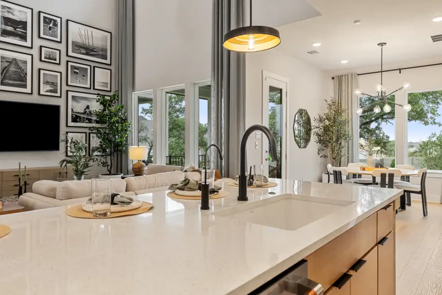 Furnished interior view inside a new home in Turner's Crossing, Buda (Image 13).