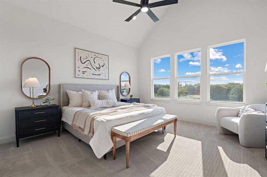 Furnished interior view inside a new home in , Rhome (Image 17).