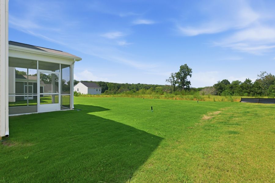 Exterior details and patio area of a home in Piper Creek, Newton (Image 29).