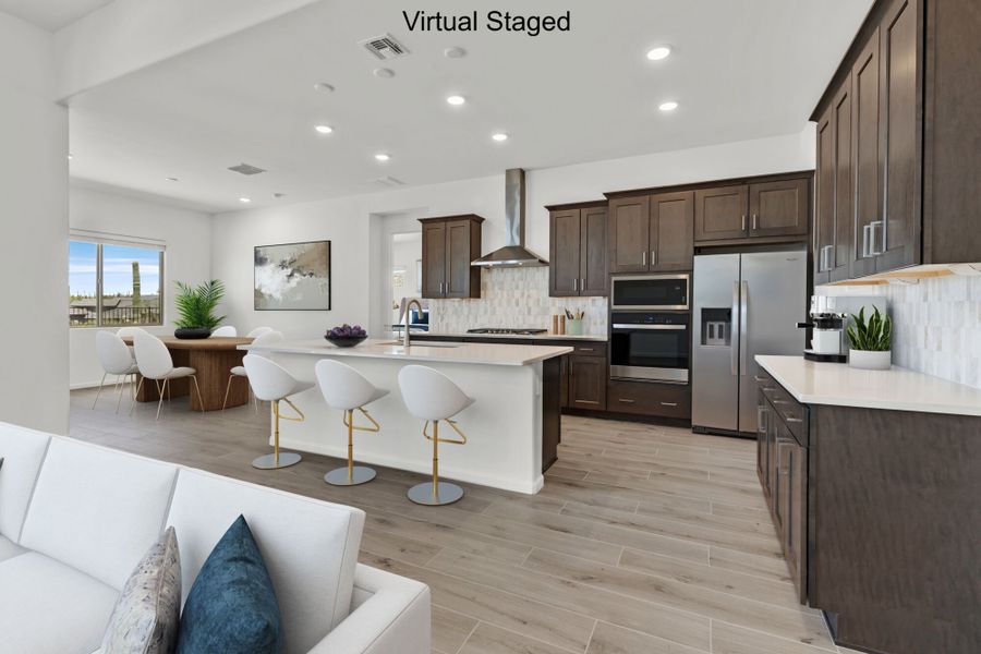 Furnished interior view inside a new home in Saguaro Reserve II, Marana (Image 7).
