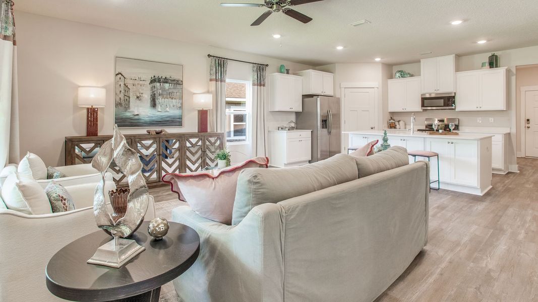 Furnished interior view inside a new home in Ashton Park Phase III, Freeport (Image 15).