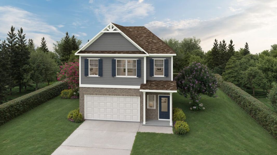 Representative exterior photo of a completed home built from the The Jasper by Direct Residential Communities in Vickers Point - Single Family, Fairburn, GA (Image 2). Representative exterior photo of a completed home built from the The Jasper by Direct Residential Communities in Vickers Point - Single Family, Fairburn, GA (Image 2).