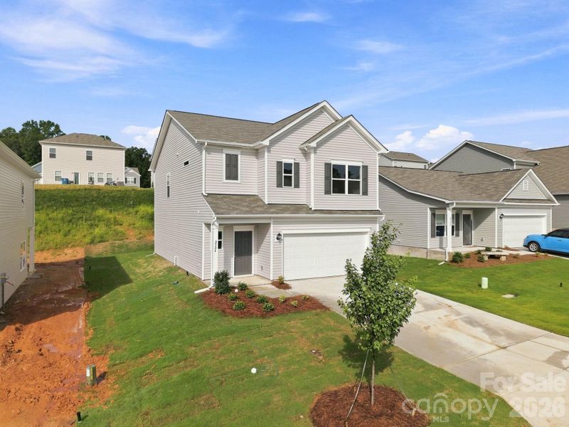 Front exterior of a new home in Catawba Trace, Catawba, NC, highlighting curb appeal (Image 23).