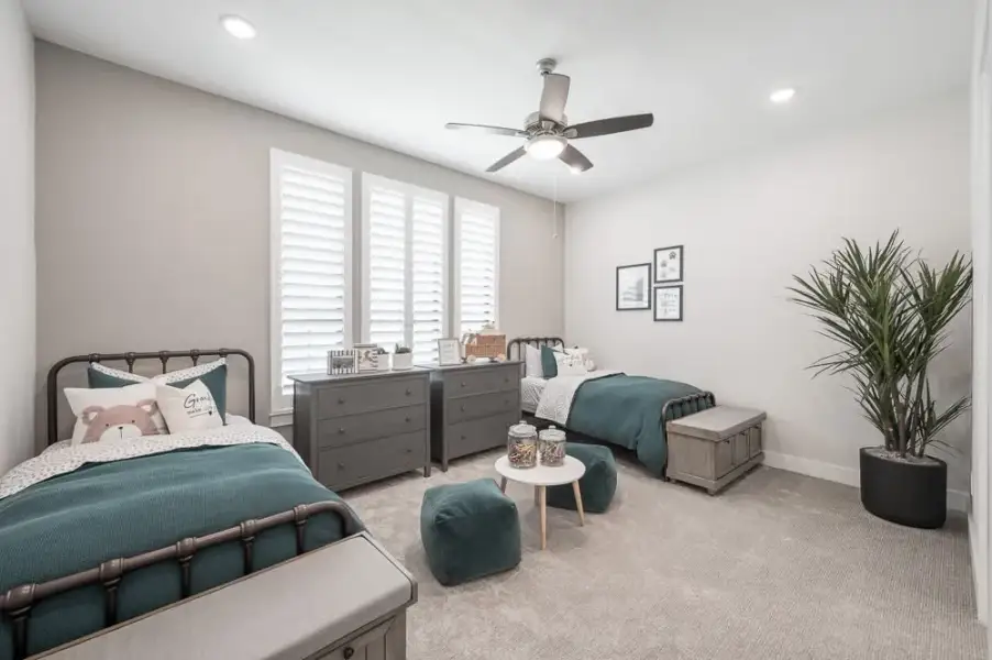 Furnished interior view inside a new home in Legacy Grove, Montgomery (Image 30). Furnished interior view inside a new home in Legacy Grove, Montgomery (Image 30).