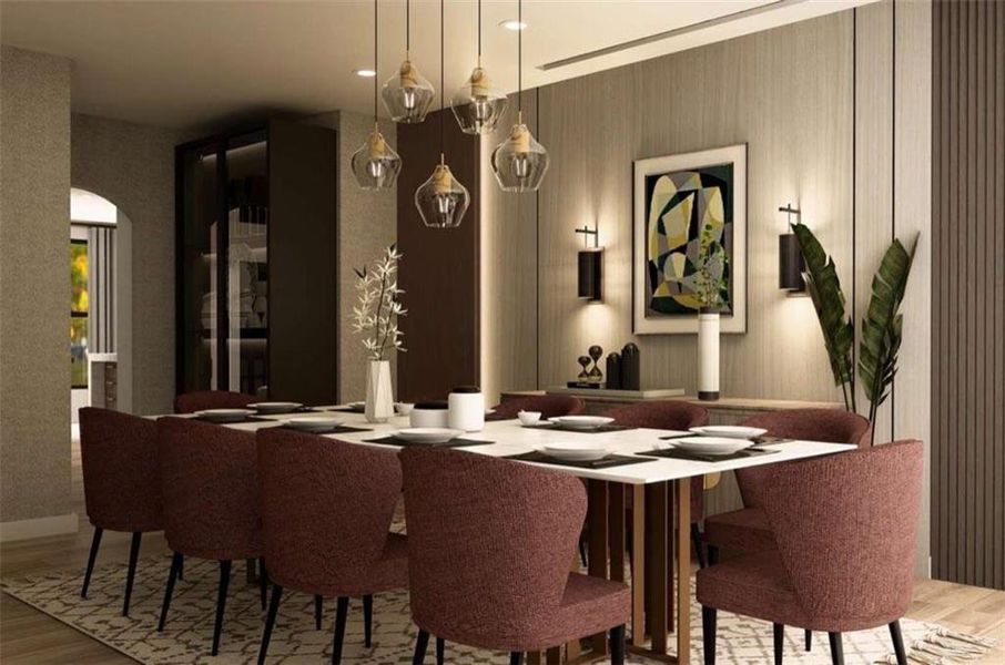 Furnished interior view inside a new home in , McDonough (Image 11).