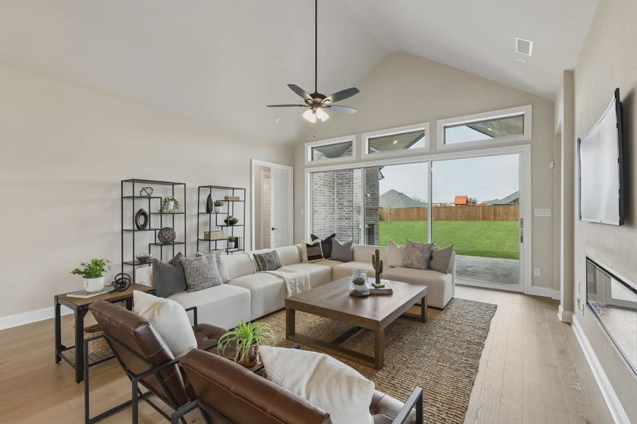 Furnished interior view inside a new home in Lakeview Heights, Azle (Image 6).