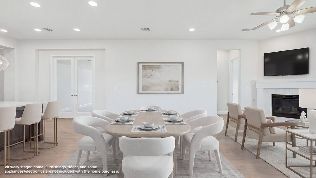 Furnished interior view inside a new home in Meraki, Forney (Image 8).