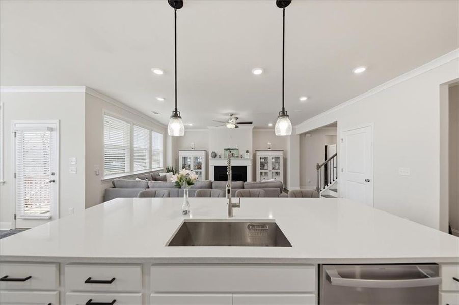 Furnished interior view inside a new home in Falls Creek, Flowery Branch (Image 40).