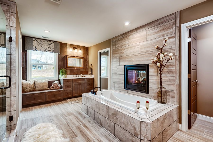 Furnished interior view inside a new home in The Estates and Meadows at Floyds Fork, Louisville (Image 21).