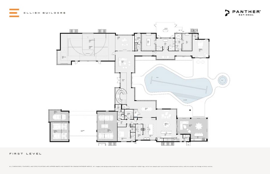 2D floor plan layout for the Carnoustie by Centaur Holdings in Panther National, Palm Beach Gardens, FL (Image 1). 2D floor plan layout for the Carnoustie by Centaur Holdings in Panther National, Palm Beach Gardens, FL (Image 1).