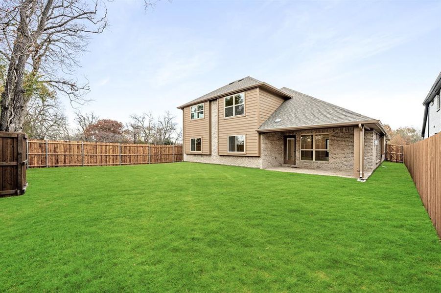 Exterior details and patio area of a home in East Oak Creek 50-55, Commerce (Image 20). Exterior details and patio area of a home in East Oak Creek 50-55, Commerce (Image 20).