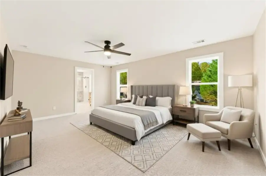 Furnished interior view inside a new home in , Austell (Image 14). Furnished interior view inside a new home in , Austell (Image 14).